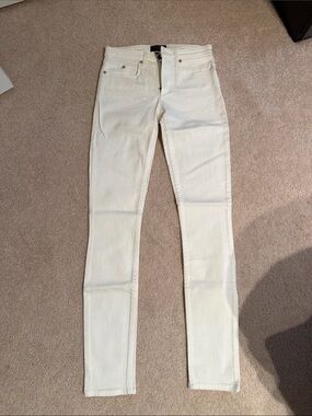 Theory White High-Rise Skinny Jeans 24
